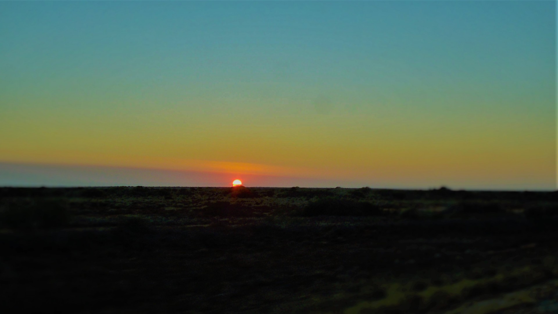 Sunrise over the eastern desert.